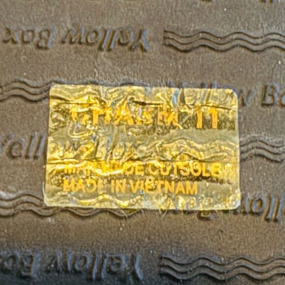 Yellow Box Women's Charm Brown Wedge Platform Embellished Sandals Size 11 - Picture 6 of 6